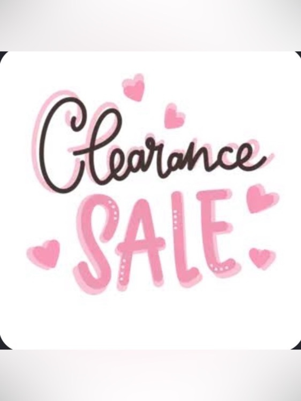 CLEARANCE ITEMS